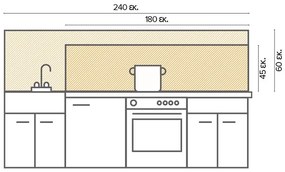 Πλάτη προστασίας τοίχου White Marble XL