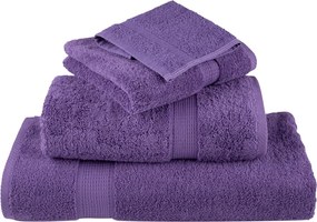 vidaXL Πετσέτες Premium Σετ 12 Τεμ. SOLUND Μοβ 600 γρ/μ²