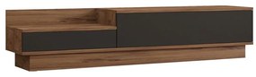 Έπιπλο τηλεόρασης Eclipse sonoma - ανθρακί 160x35x35 εκ. 160x35x35 εκ.