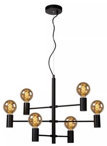 Φωτιστικό Κρεμαστό Lucide 21421-06-30 LEANNE Μαύρο Ματ (Black Mat)