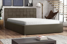 Κρεβάτι Pomona 106, Μονόκλινο, Καφέ, 120x200, Ταπισερί, Τάβλες για Κρεβάτι, 140x223x93cm, 106 kg | Epipla1.gr