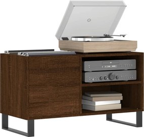 vidaXL Δισκοθήκη Καφέ Δρυς 85 x 38 x 48 εκ. από Επεξεργασμένο Ξύλο
