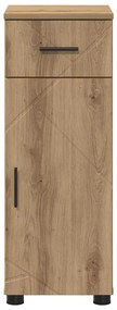 vidaXL Ντουλάπι Μπάνιου με συρτάρι artisan δρυς 30 x 35 x 80 εκ
