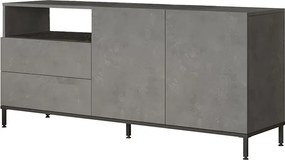 Μπουφές Evaluate pakoworld ανθρακί antique-wenge 170x46.5x75.5εκ