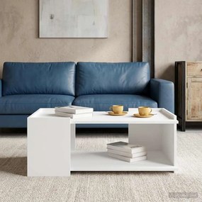 vidaXL Τραπεζάκι σαλονιού Λευκό 90 x 50 x 33 cm Επεξεργασμένο Ξύλο
