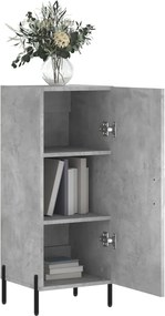 vidaXL Ντουλάπι Γκρι Σκυροδέματος 34,5x34x90 εκ. Επεξεργασμένο Ξύλο