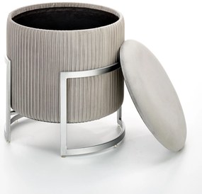 CRICKET pouffe color: light grey DIOMMI V-CH-CRICKET-PUFA-J.POPIEL