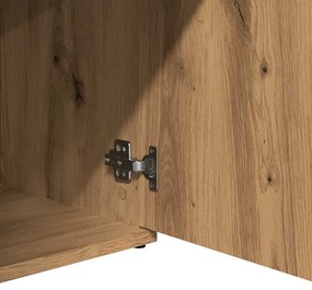 Ντουλάπι Αρτισιανή Δρυς 91x29,5x75 εκ. από Επεξεργασμένο Ξύλο - Καφέ