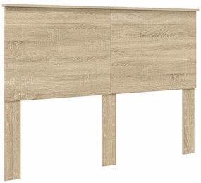 vidaXL Κρεβάτι Αποθήκης Δρύς Sonoma 150 x 200 cm Επεξεργασμένο ξύλο