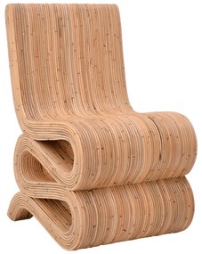 Πολυθρόνα Favorsy  rattan σε φυσική απόχρωση 65x52x90εκ