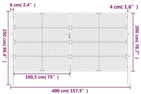 ΠΥΛΗ ΚΗΠΟΥ ΑΝΘΡΑΚΙ 400 X 200 ΕΚ. ΑΤΣΑΛΙΝΗ 154576