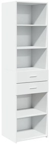 vidaXL Ντουλάπι Λευκό 50x42,5x185 εκ. από Επεξεργασμένο Ξύλο
