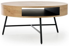 CAMILA c. table golden oak / black DIOMMI V-CH-CAMILA-LAW