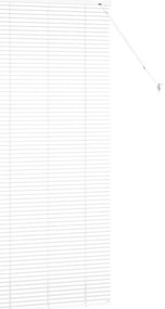 vidaXL Ρολό Παραθύρου με κουρτίνες Λευκό Αλουμίνιο