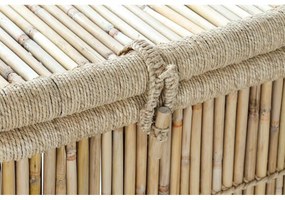Σετ καλαθιών DKD Home Decor Φυσικό Bamboo Σχοινί (2 Τεμάχια)