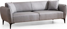 Τριθέσιος Καναπές Γκρι BELISSIMO 95x220x67