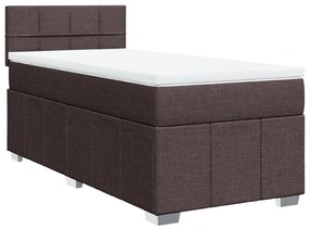 ΚΡΕΒΑΤΙ BOXSPRING ΜΕ ΣΤΡΩΜΑ ΣΚΟΥΡΟ ΚΑΦΕ 80X200 ΕΚ. ΥΦΑΣΜΑΤΙΝΟ 3289198