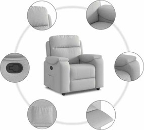 vidaXL Ανακλινόμενη καρέκλα Γκρι σύννεφο Ύφασμα