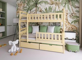 IGNAŚ 90x200 pine bunk bed Lano Furniture
