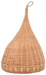 vidaXL Σπίτι Γάτας Teepee με Μαξιλάρι 40x60 εκ. από Φυσικό Ξύλο Ιτιάς