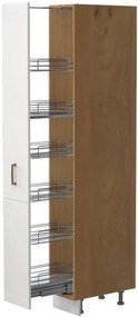 Επιδαπέδιο ντουλάπι ψηλό Tahoma K21-30-1KZ-Καρυδί - Λευκό ματ