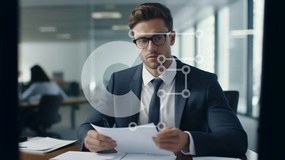 Intra Συλλεκτικό Ξύλινο Παζλ Plywood 4mm - Επαγγελματίας στο σύγχρονο γραφείο Σε Ξύλινο Κουτί - Διαστάσεις Puzzle: 10x10 cm – 25 κομμάτια