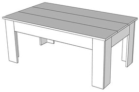 Τραπεζάκι Σαλονιού Marengo Sonoma - Dark Sonoma 112x65x46 εκ. 112x65x46 εκ.