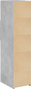 vidaXL Ντουλάπι Γκρι Σκυρ. 30x42,5x124 εκ. από Επεξεργασμένο Ξύλο