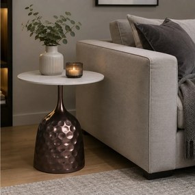 ΤΡΑΠΕΖΆΚΙΑ ΣΑΛΟΝΙΟΎ PTMD SIDE TABLE ANNA BRONZE-COLOURED 55 CM