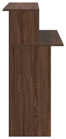 vidaXL Γραφείο υποδοχής Καφέ Δρυς 100x50x103,5 εκ. Επεξεργασμένο Ξύλο