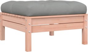 vidaXL Καναπές Κήπου Σετ 8 Τεμ. Μασίφ Ψευδοτσούγκα Ελάτης Μαξιλάρια