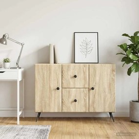 vidaXL Πλαϊνό γραφείο με συρτάρι Sonoma Δρυς 89 x 34,5 x 60 εκ.