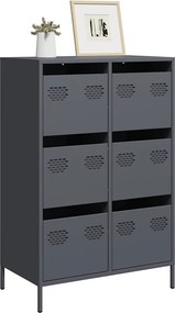 vidaXL Ντουλάπι Ανθρακί 68x39x101,5 εκ. από Χάλυβα