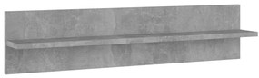 vidaXL Ραφιέρες Τοίχου 2 τεμ. Γκρι Σκυροδ. 80x11,5x18 εκ. Μοριοσανίδα
