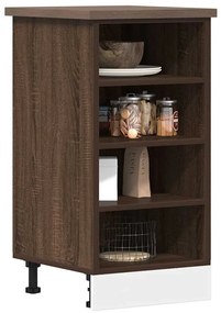 vidaXL Κάτω ντουλάπι Riga καφέ δρυς 40x44,5x81,5 cm