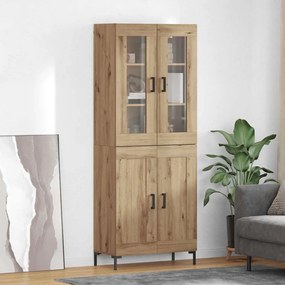 vidaXL Highboard 2 pcs Artisan Oak Επεξεργασμένο ξύλο