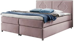 Επενδυμένο κρεβάτι Folk-Roz-140 x 200