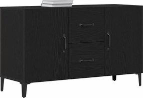 vidaXL Πλαϊνό γραφείο Μαύρη Οξυά 100 x 36 x 60 εκ. Επεξεργασμένο ξύλο