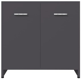 vidaXL Ντουλάπι Νιπτήρα Γκρι 60 x 33 x 61 εκ. από Μοριοσανίδα