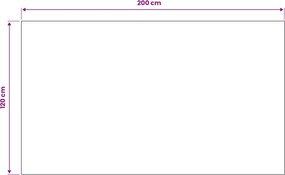 vidaXL Μάτ δαπέδου Μαύρο 1,2 x 2 μ Λάστιχο