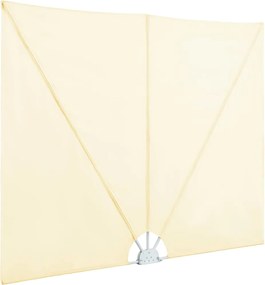 vidaXL Σκίαστρο Βεράντας Πλαϊνό Πτυσσόμενο Κρεμ 400 x 200 εκ.