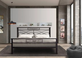 Κρεβάτι 117ΚΠ3 για στρώμα 160χ200 υπέρδιπλο με επιλογές χρωμάτων
