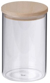Δοχείο Αποθήκευσης Amelie 11956 Φ10x18,5cm 1Lt Clear-Natural Kela Wood, Glass