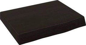 vidaXL Πάγκος Μπάνιου Σκούρο Καφέ 40x30x(2-6) εκ. Επεξεργ. Μασίφ Ξύλο