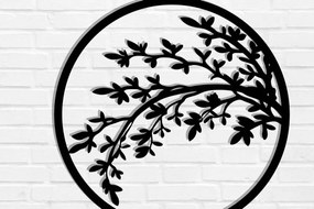 Intra απο ξύλο plywood 3mm-4mm πάχος κοπής με λέιζερ μεταλλικού τοίχου Branch Δίασταση 40x40 cm INTRAFABR-119072677