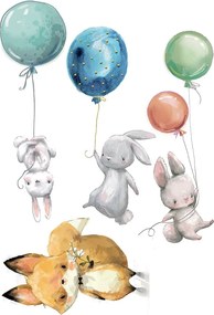 WaterColour Amimals αυτοκόλλητα τοίχου XL (18310)