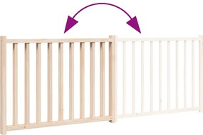 vidaXL Πύλη σκύλου πτυσσόμενη 2 πάνελ 160 cm από μασίφ ξύλο ελάτης