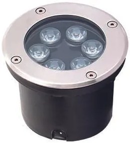 Φωτιστικό Χωνευτό Δαπέδου IP65/67 D120xH90mm Led 6w 3200K 600lm Viokef  Lotus 4186900