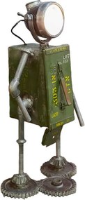 EXTREME INTERIOR DESIGN LAMP ROBOT IRON GREEN E27 MAX.60W 74939