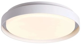 Φωτιστικό Οροφής - Πλαφονιέρα E326 Φ27x7,5cm Led 2041lm 20W 3000K White Aluminum,PC